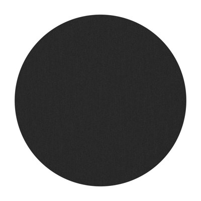 Fano low dining loungetafel rond in beige aluminium en volkeramiek Nero Black - Dia. 65 x H 40 cm