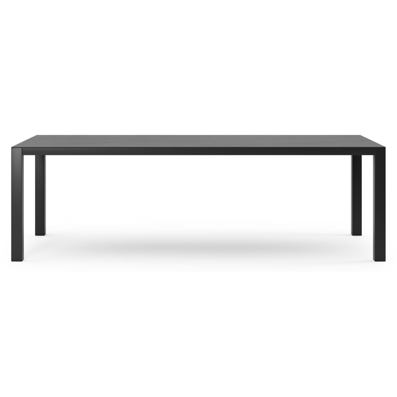 Como tuintafel in zwart aluminium en volkeramiek basalt black - L 240 x B 100 x H 75 cm