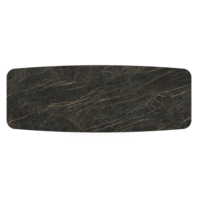 Cesano tuintafel in zwart aluminium en volkeramiek black obsession - L 315 x B 115 x H 75 cm