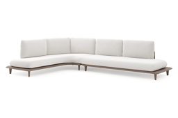 Chaise longue rechts + 3-zit