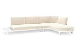 Chaise longue gauche + 2-pl