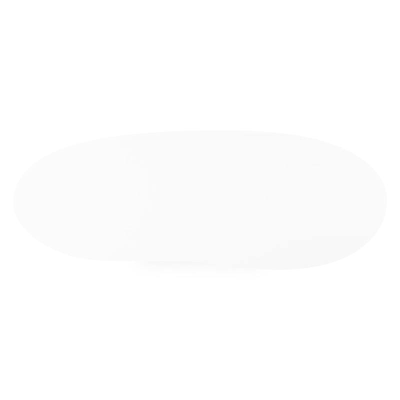 Organo tuintafel organisch in zwart aluminium en volkeramiek Arctic White - L 320 x B 120 x H 74 cm