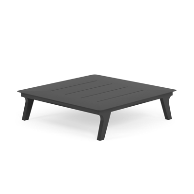 Table basse Bolzano en aluminium noir - L 83,5 x larg. 83,5 x H 31