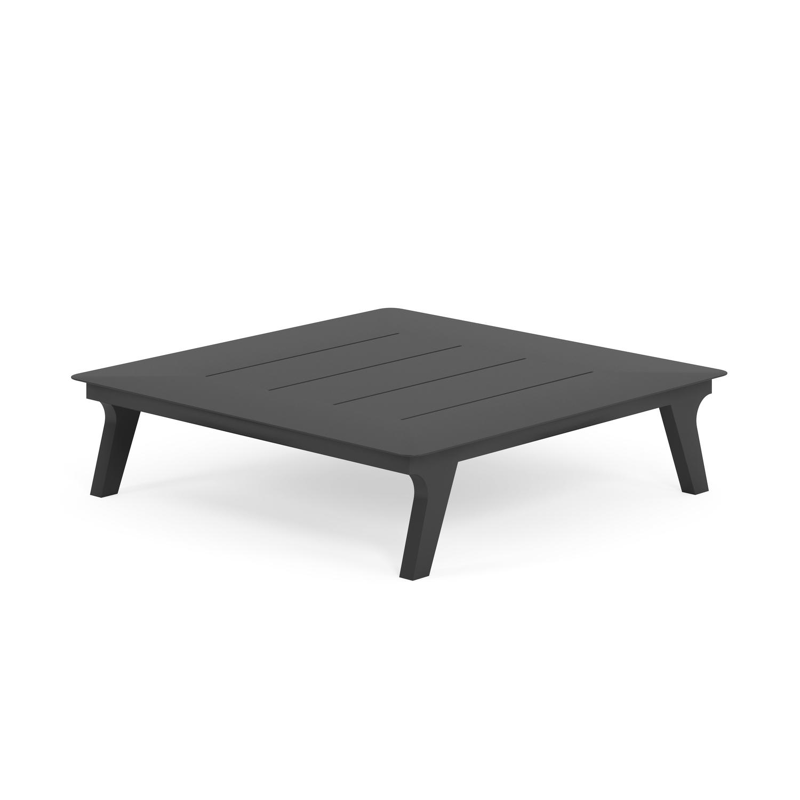 Bolzano loungetafel in zwart aluminium - L 83,5 x B 83,5 x H 30