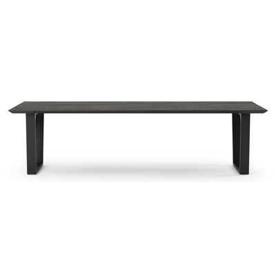 Pagino tuintafel in zwart aluminium en volkeramiek black obsession - L 280 x B 110 x H 74,5 cm