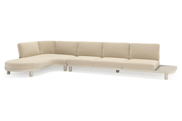 Chaise longue droite + 3-pl