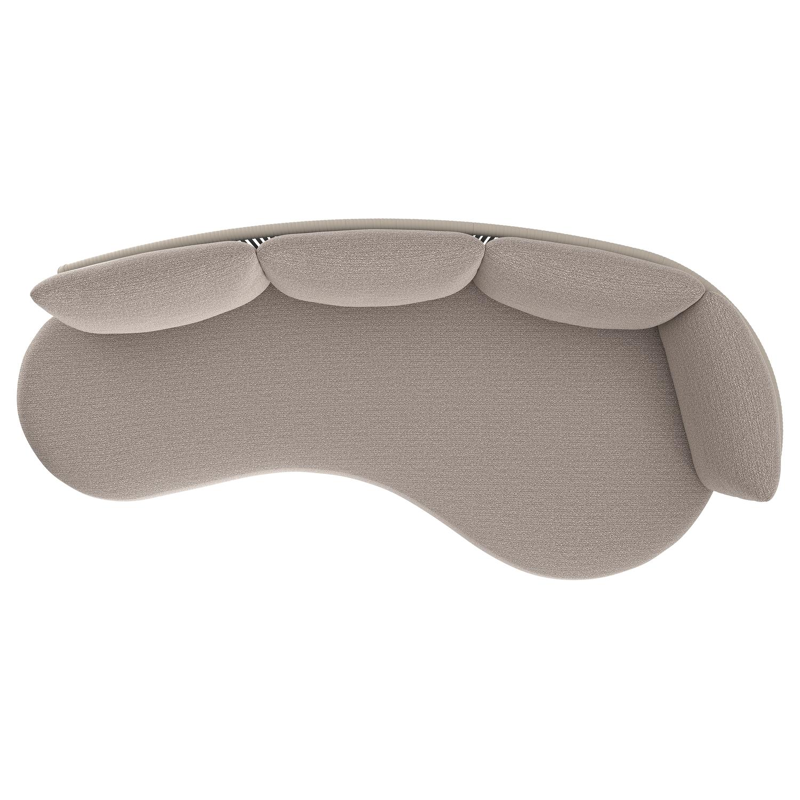 Lomano loungebank in beige aluminium met wander granite all weather sunbrella® luxe kussen