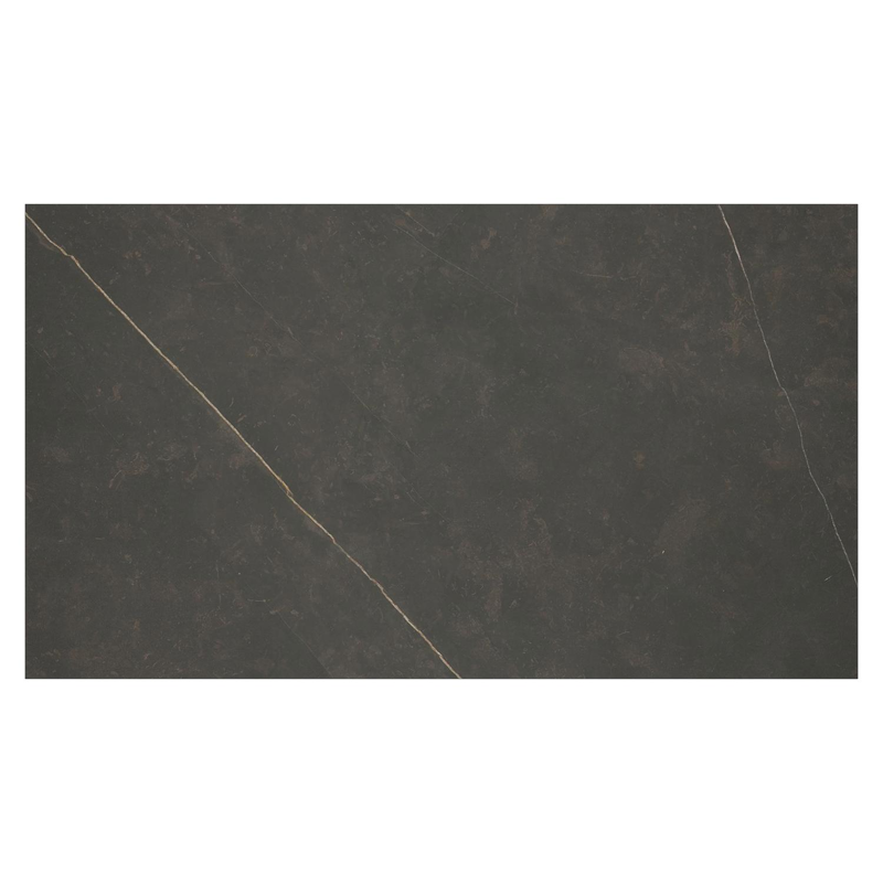 Table de basse Cesano rectangulaire en aluminium blanc et céramique pleine Calatorao - Lg. 140 x Lrg. 80 x Haut. 24.2 cm