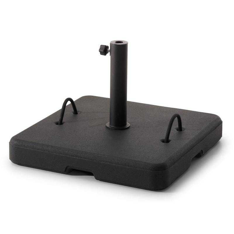 Intenso parasolvoet zwart beton van 60 kg