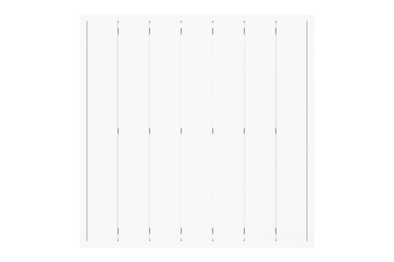 Caldela loungetafel in wit aluminium - L 70 x B 70 x H 30.5 cm