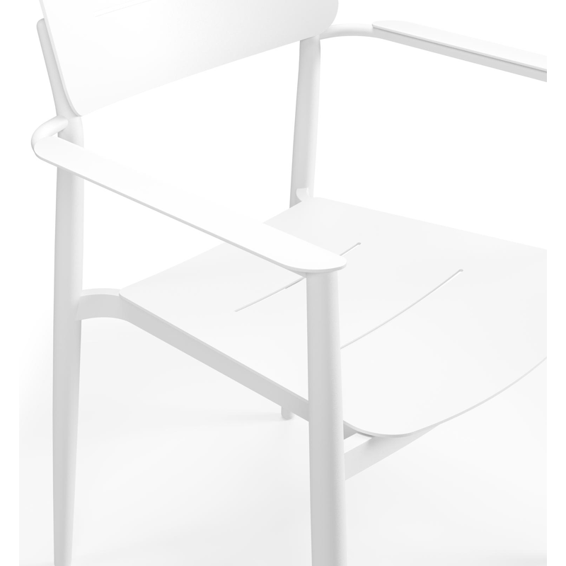 Cosa tuinstoel in wit aluminium