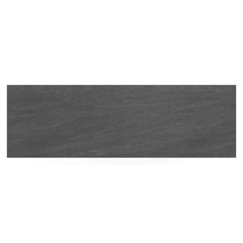 Verato bartafel rechthoekig in wit aluminium en volkeramiek Basalt Black - L 220 x B 70 x H 106 cm