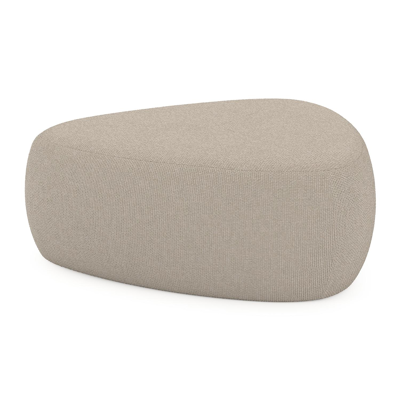 Pouf Masso en althea chalk All weather Cosytica - Lrg. 90 x Prof. 90 x Haut. 35 cm