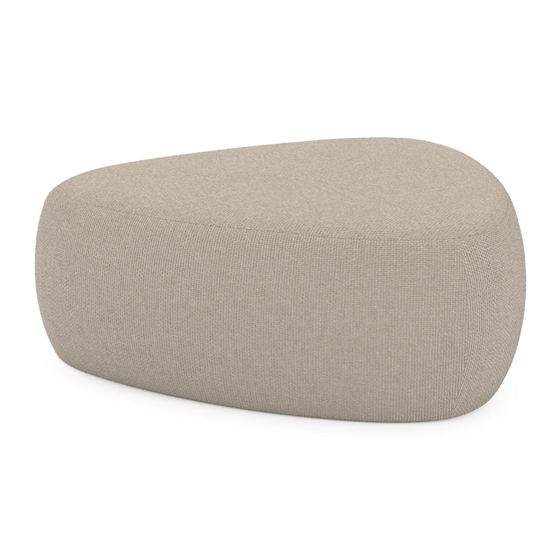Pouf Masso en althea chalk All weather Cosytica - Lrg. 90 x Prof. 90 x Haut. 35 cm