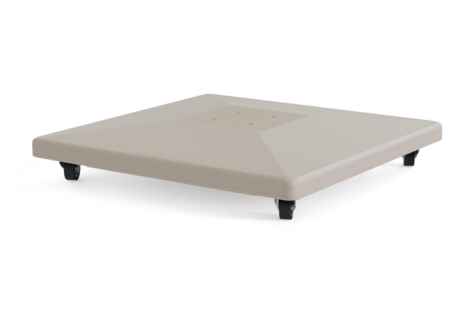 Calpe parasolvoet in beige beton 70 kg met wielen