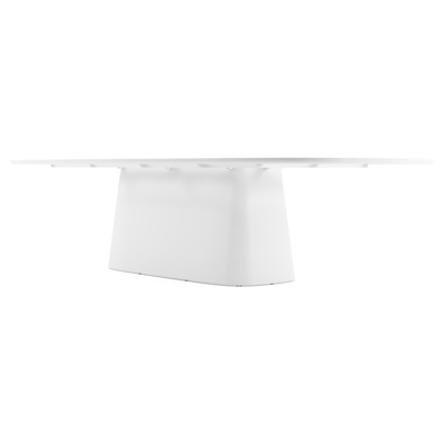 Amico tuintafel bombo xl in wit aluminium en volkeramiek Black Obsession - L 320 x B 148 x H 73.5 cm