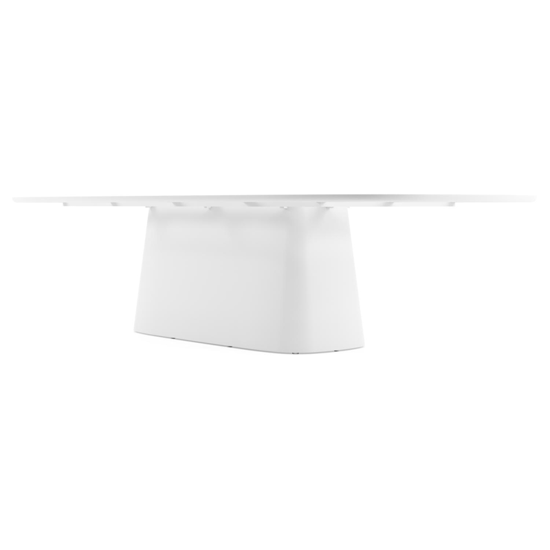 Amico tuintafel bombo xl in wit aluminium en volkeramiek Black Obsession - L 320 x B 148 x H 73.5 cm