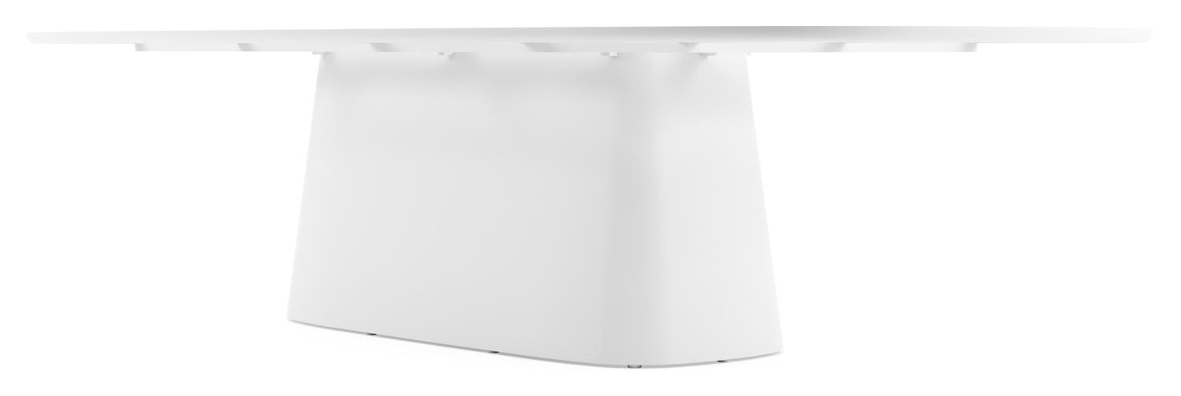 Table de jardin Amico bombo xl en aluminium blanc et céramique pleine Taj Mahal - Lg. 320 x Lrg. 148 x Haut. 73.5 cm