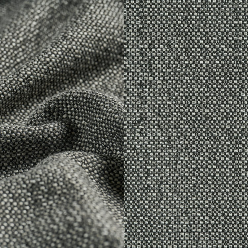 Donato verstelbaar ligbed in zwart aluminium met savane tornado all weather sunbrella® luxe kussen