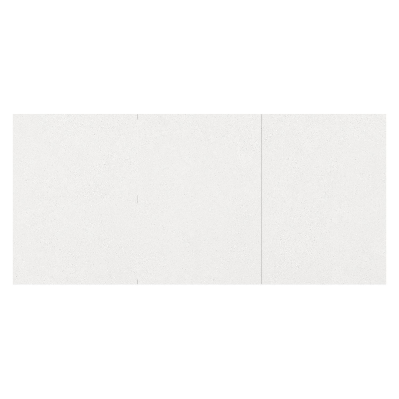 Bahia tuintafel rechthoekig in wit aluminium en sintered stone grijs - L 200 x B 92 x H 75 cm