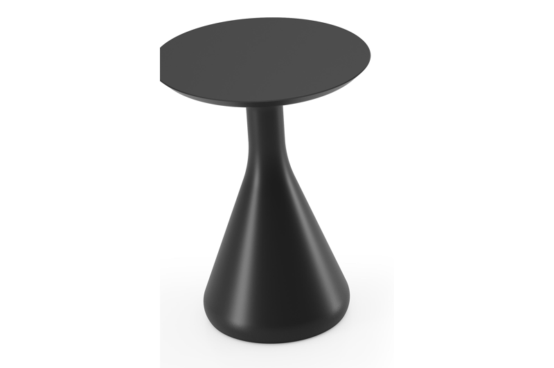 Bomero bijzettafel in zwart aluminium - Dia. 34 x H 46 cm