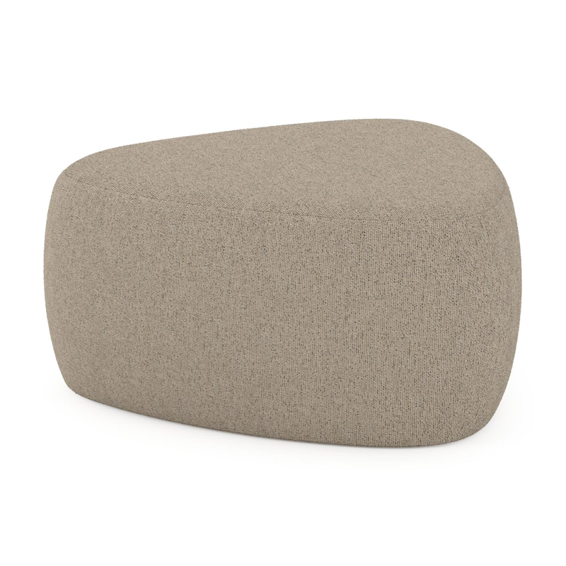 Masso poef in marbella beige all weather cosytica - B 60 x D 60 x H 35 cm