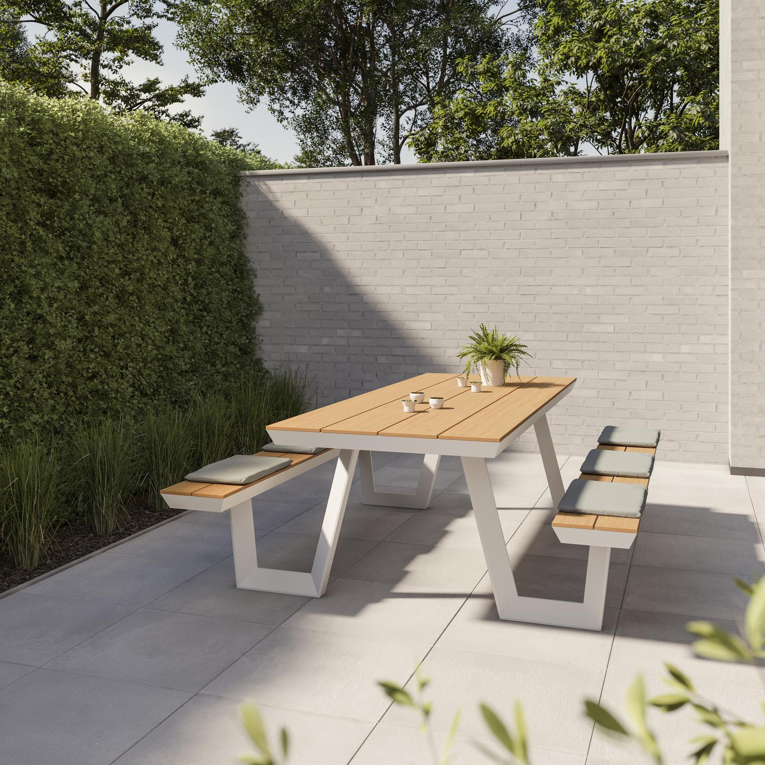 Mundo - Altura zitkussen in polyester grijs