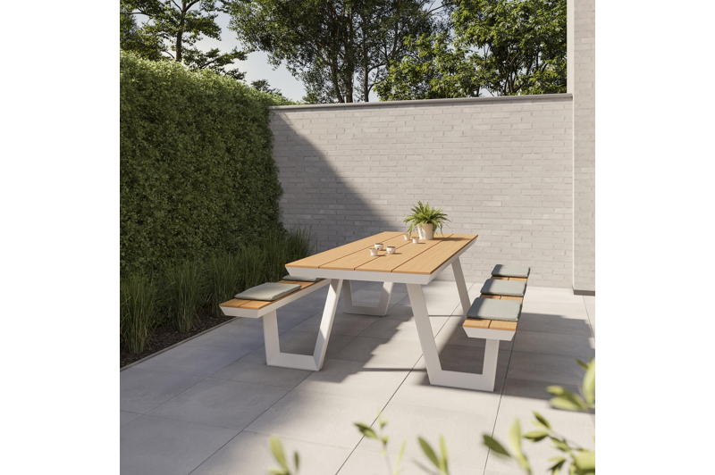 Mundo - Altura zitkussen in polyester grijs