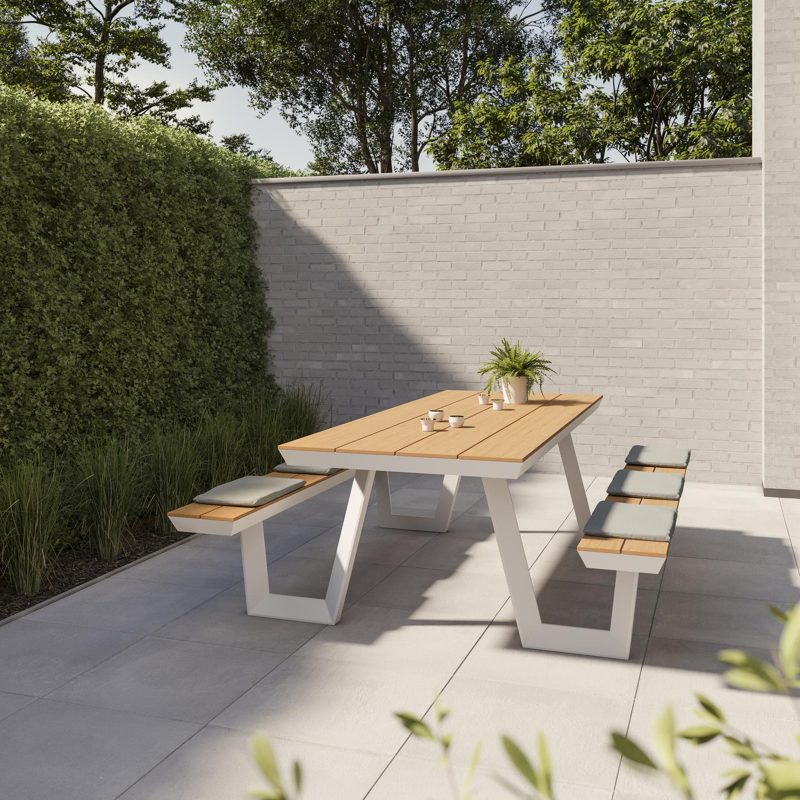 Mundo - Altura zitkussen in polyester grijs