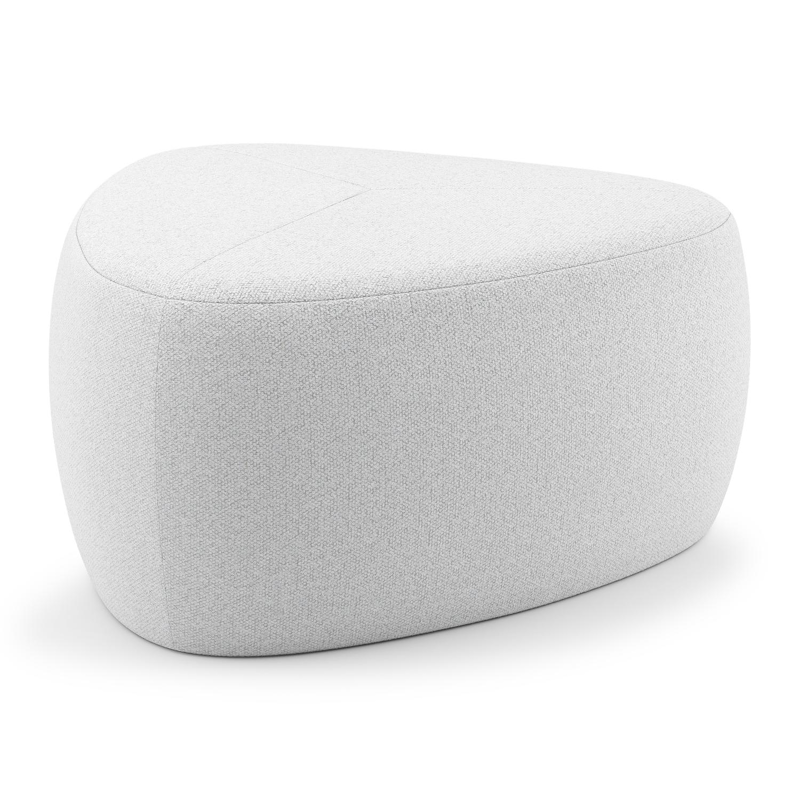 Pouf Masso en allweathersolica ego birch - Lrg. 60 x Prof. 60 x Haut. 35 cm