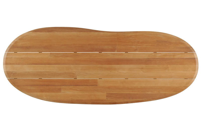 Organo tuintafel organisch in teak - L 320 x B 128 x H 74 cm