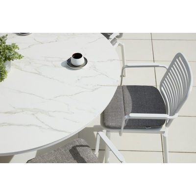 Fano stoelkussen in all weather sunbrella® luxe chartres drizzle