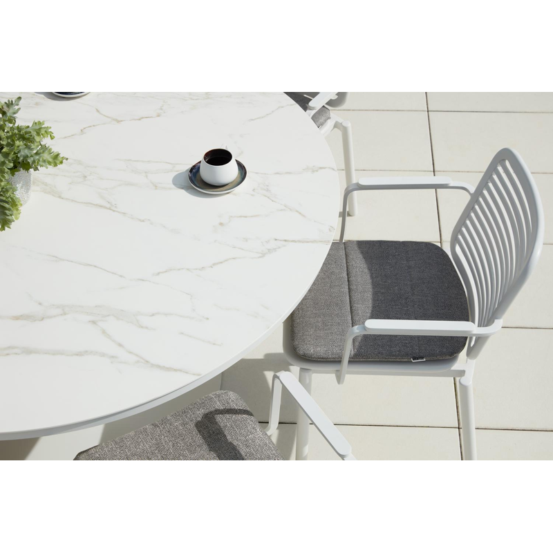 Fano stoelkussen in all weather sunbrella® luxe chartres drizzle