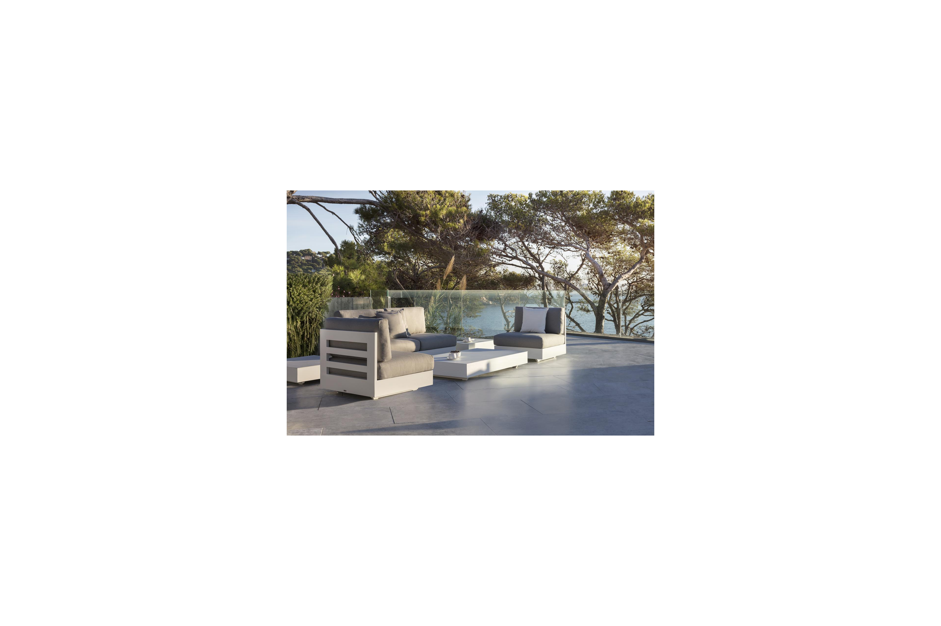 Sierkussen 45 x 45 cm in all weather sunbrella® luxe lopi silver