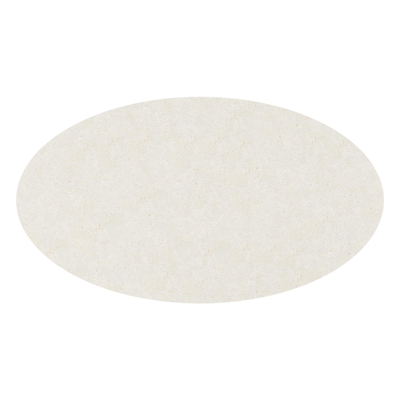 Fano tuintafel ovaal in aluminium beige en volkeramiek Shilin - L 240 x B 135 x H 75 cm