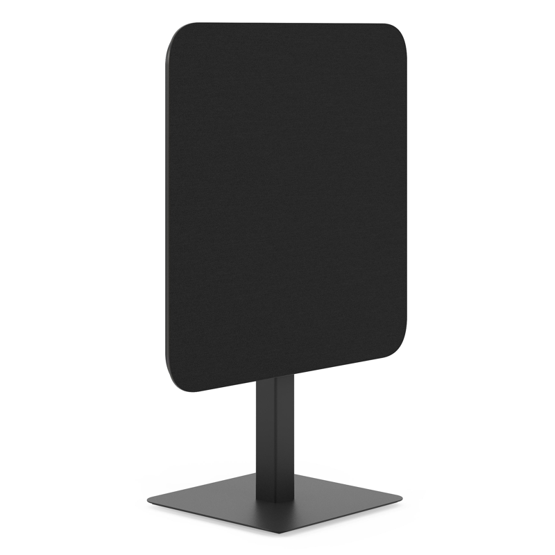 Fano kantelbare tuintafel vierkant afgerond in zwart aluminium en volkeramiek nero black - L 80 x B 80 x H 72.5 cm
