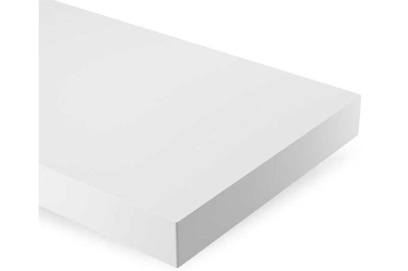 Table basse Tufo en aluminium blanc - Lg 156 x larg. 98 x H 23,8 cm