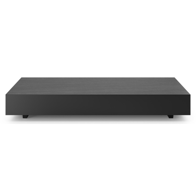 Como loungetafel in zwart aluminium en basalt black volkeramiek - L 140 x B 80 x H 20 cm