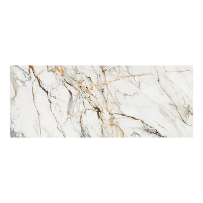 Como tuintafel in wit aluminium en volkeramiek calacatta luxe - L 280 x B 110 x H 76 cm