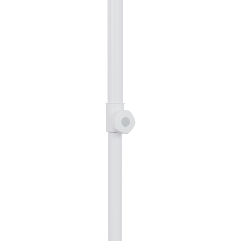 Umbria staanparasol in wit aluminium met beige all weather sunbrella® premium parasoldoek - Dia. 250 cm met parasolvoet Plana 40 kg