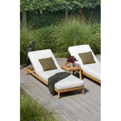 Table d'appoint Orso en teck - Lg. 45 x Lrg. 45 x Haut. 35 cm