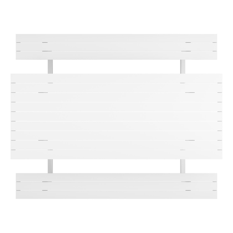 Altura picknicktafel in wit aluminium - L 220 x B 89 x H 74 cm