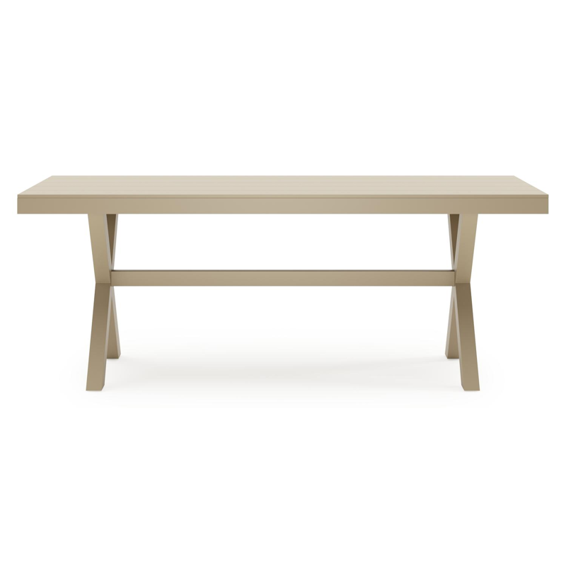 Bahia tuinset in beige aluminium met 6 Paco tuinstoelen