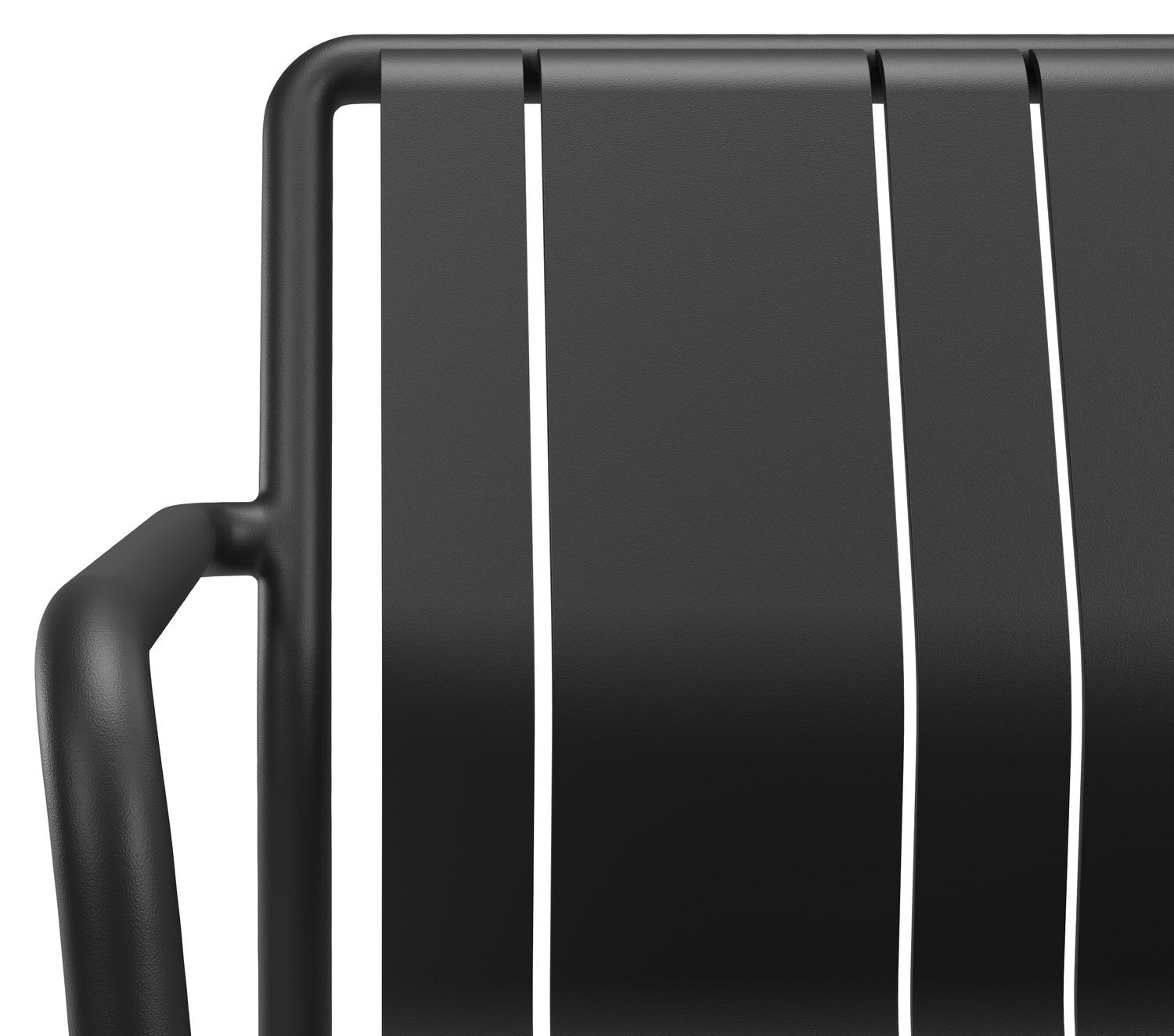 Bolito tuinstoel in zwart aluminium