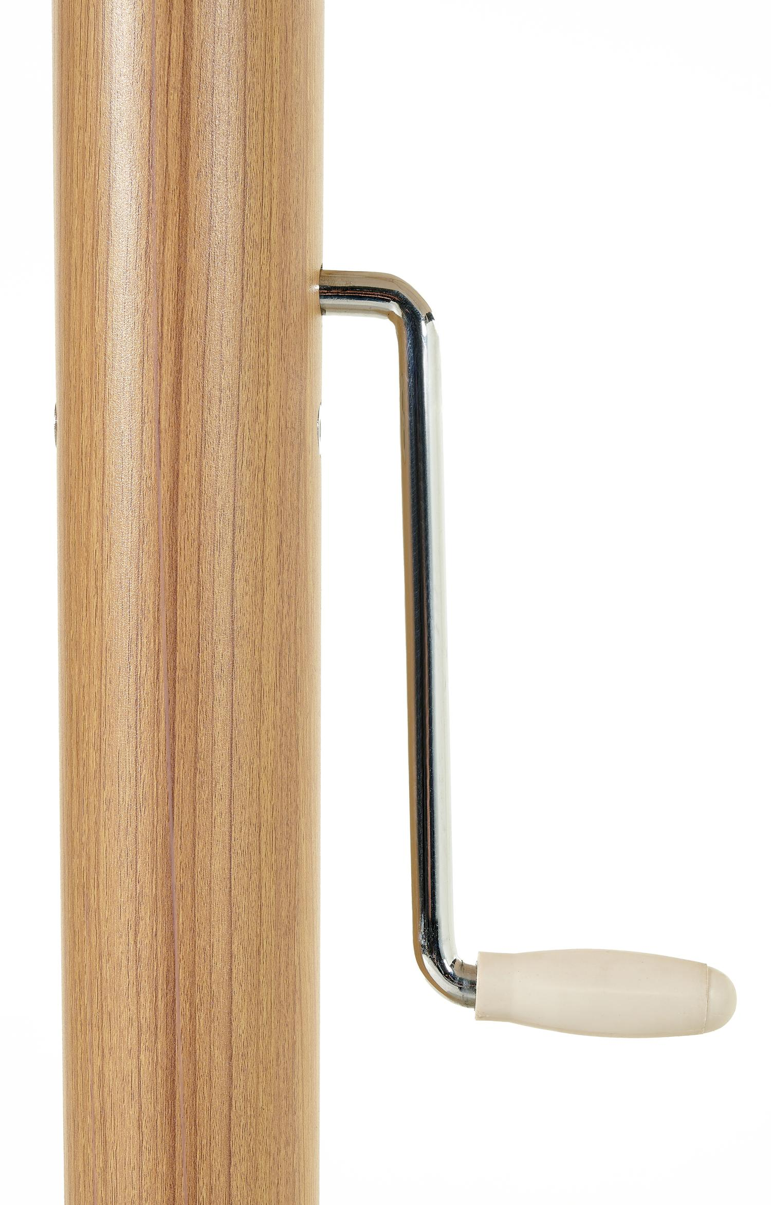 Solino staanparasol in aluminium houtlook met beige all weather sunbrella® premium parasoldoek - Dia. 400 cm (zonder voet)