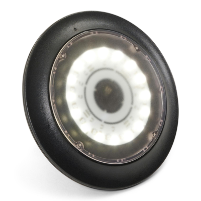 Lampe LED noir pour parasol pendant