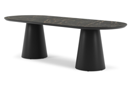 Ovale- Lg. 260 x Lrg. 100 x Haut. 75 cm