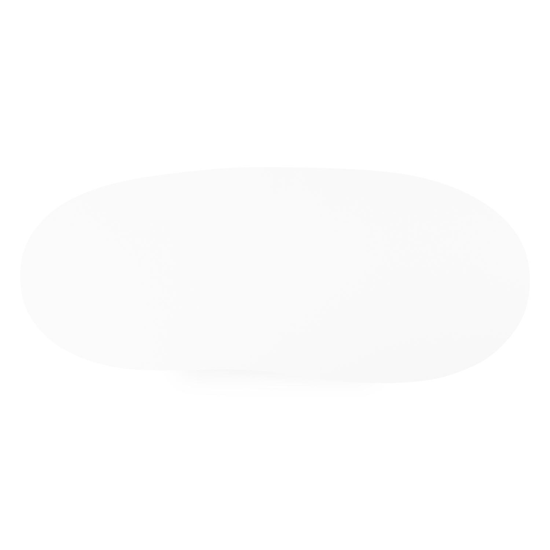 Organo tuintafel organisch in zwart aluminium en volkeramiek Arctic White - L 280 x B 120 x H 74 cm