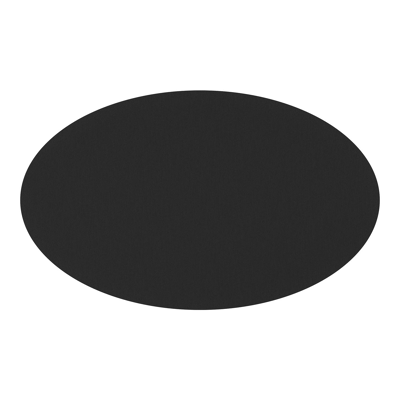 Table de jardin Fano ovale en aluminium beige et céramique pleine Nero Black - Lg. 180 x Lrg. 110 x Haut. 75 cm