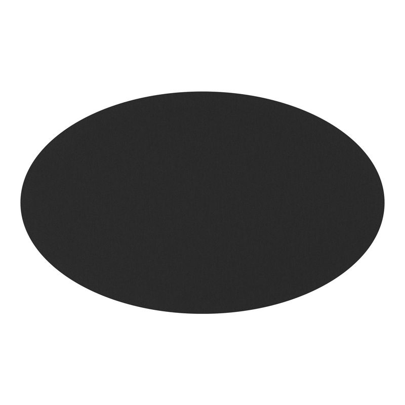 Fano tuintafel ovaal in beige aluminium en volkeramiek Nero Black - L 180 x B 110 x H 75 cm